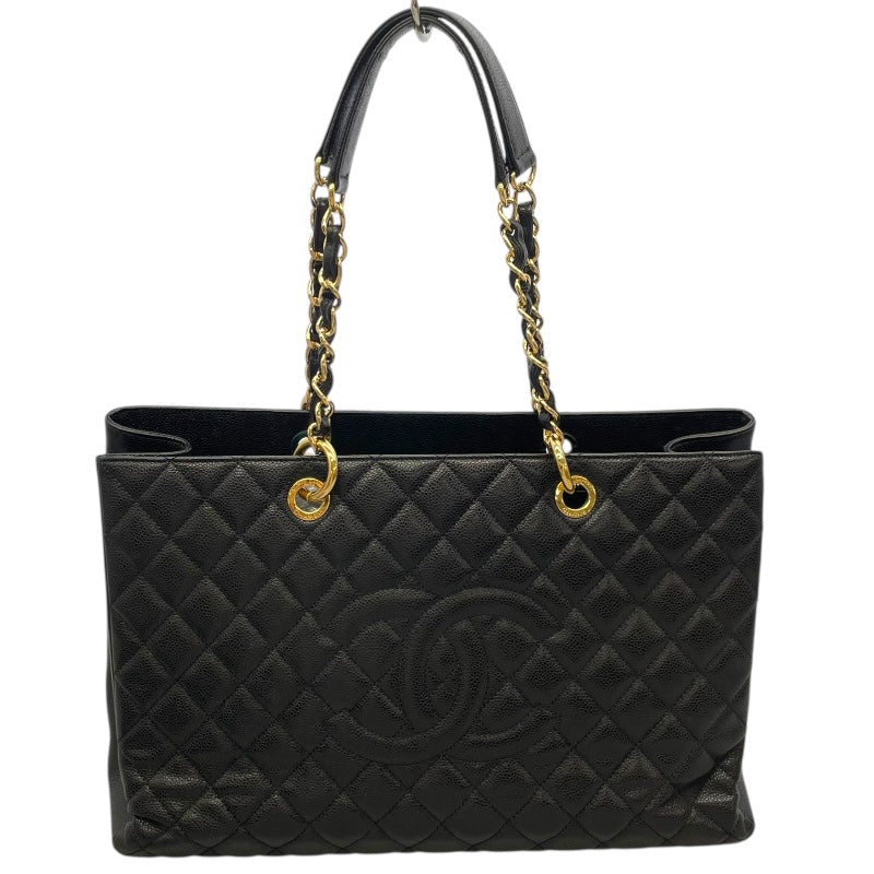 シャネル CHANEL GSTトートバッグ ブラック キャビアスキン レディース トートバッグ
