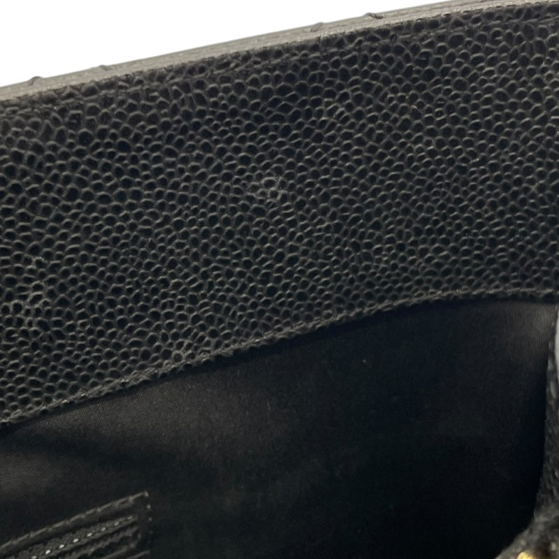 シャネル CHANEL GSTトートバッグ ブラック キャビアスキン レディース トートバッグ