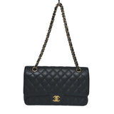 シャネル CHANEL マトラッセ25 A01112 ブラック ゴールド金具 キャビアスキン レディース ショルダーバッグ