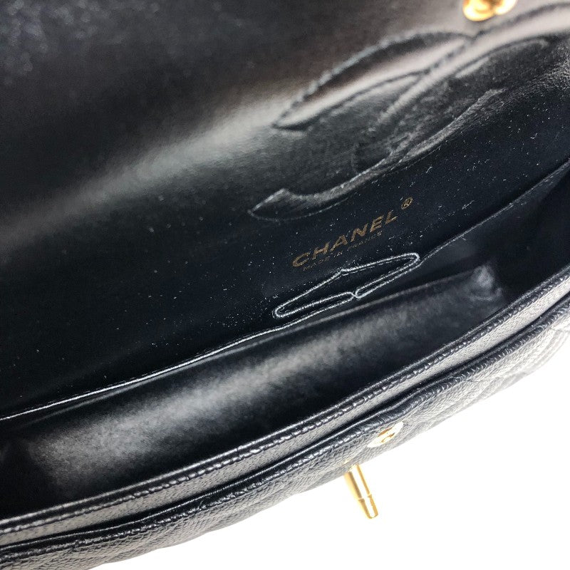 シャネル CHANEL マトラッセ25 A01112 ブラック ゴールド金具 キャビアスキン レディース ショルダーバッグ