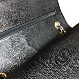 シャネル CHANEL マトラッセ25 A01112 ブラック ゴールド金具 キャビアスキン レディース ショルダーバッグ