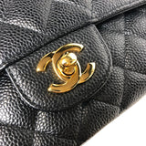 シャネル CHANEL マトラッセ25 A01112 ブラック ゴールド金具 キャビアスキン レディース ショルダーバッグ