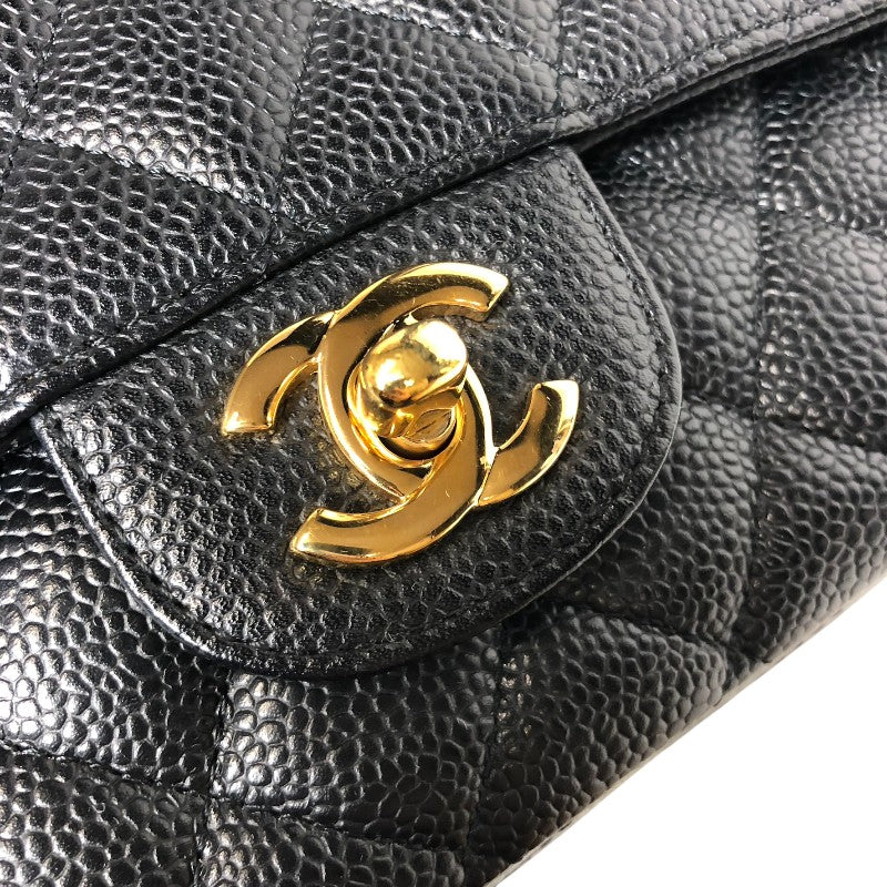 シャネル CHANEL マトラッセ25 A01112 ブラック ゴールド金具 キャビアスキン レディース ショルダーバッグ