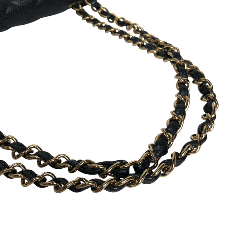 シャネル CHANEL マトラッセ25 A01112 ブラック ゴールド金具 キャビアスキン レディース ショルダーバッグ