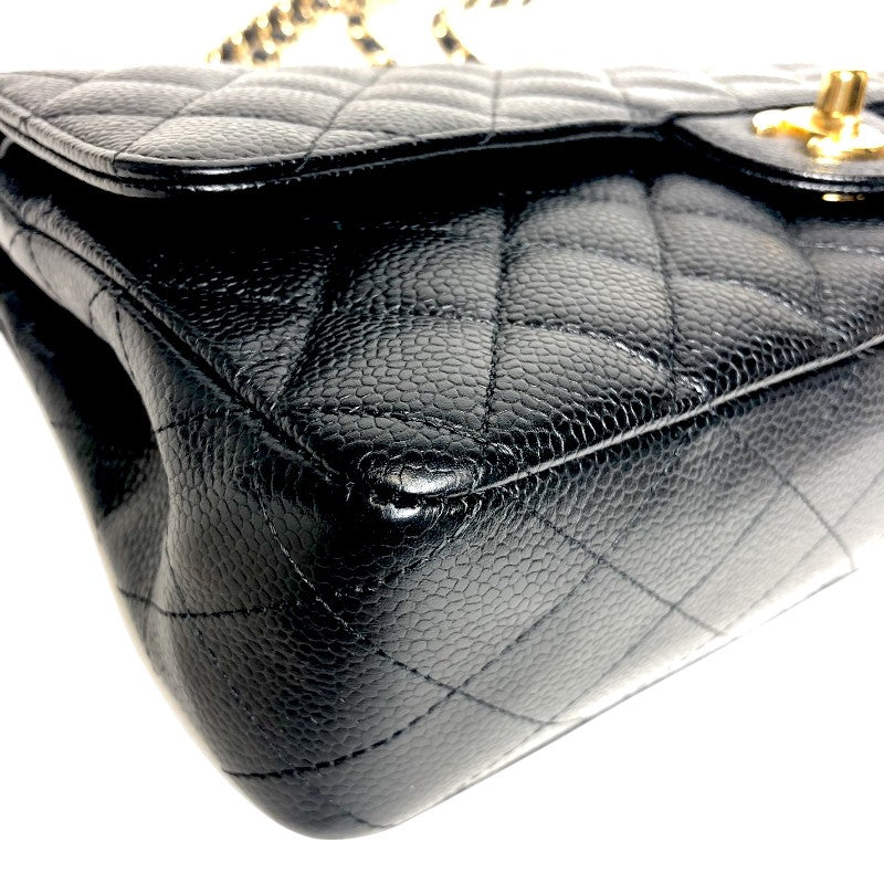 シャネル CHANEL マトラッセ25 A01112 ブラック ゴールド金具 キャビアスキン レディース ショルダーバッグ