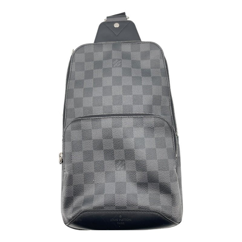 ルイ・ヴィトン LOUIS VUITTON アヴェニュー・スリングバッグ N41719 ブラック ダミエ・グラフィット メンズ ボディバッグ