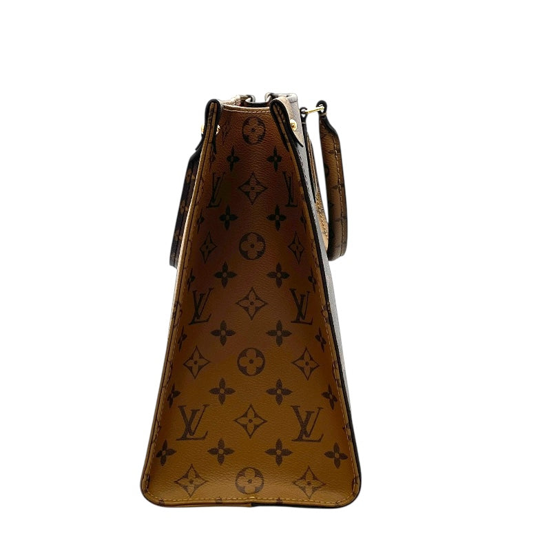 ルイ・ヴィトン LOUIS VUITTON オンザゴー MM M45321 ブラウン モノグラム レディース ハンドバッグ