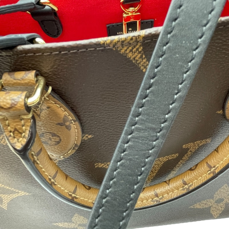 ルイ・ヴィトン LOUIS VUITTON オンザゴー MM M45321 ブラウン モノグラム レディース ハンドバッグ
