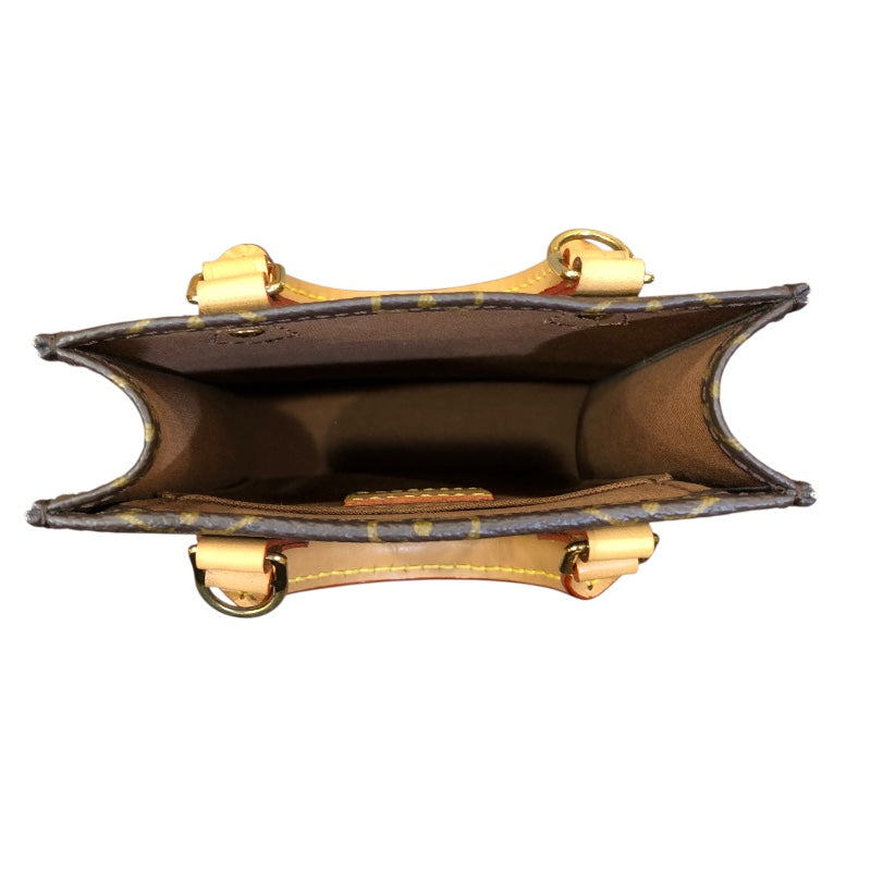 ルイ・ヴィトン LOUIS VUITTON プティットサックプラ M81295 ブラウン/ゴールド金具 モノグラム レディース ショルダーバッグ