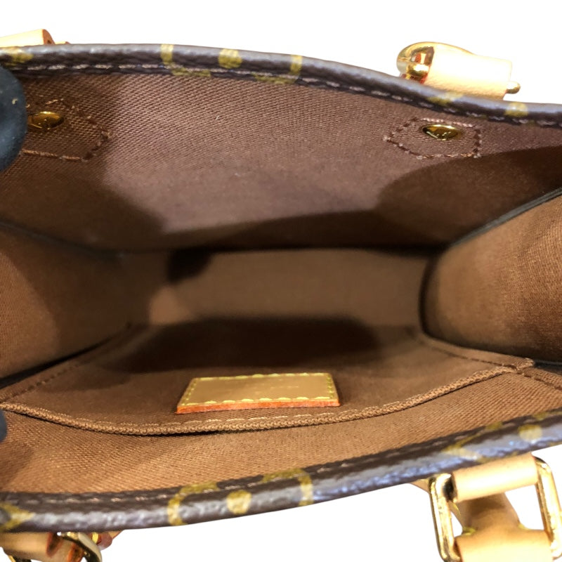 ルイ・ヴィトン LOUIS VUITTON プティットサックプラ M81295 ブラウン/ゴールド金具 モノグラム レディース ショルダーバッグ