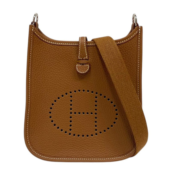 エルメス HERMES エヴリンTPM K刻 ゴールド シルバー金具 トリヨン レディース ショルダーバッグ
