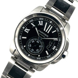 カルティエ Cartier カリブル ドゥ カルティエ42mm W7100016 ブラック SS 自動巻き メンズ 腕時計
