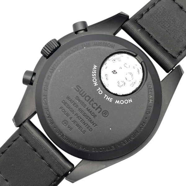 スウォッチ swatch スウォッチ×オメガ ムーンウォッチ S033B700 ブラック バイオセラミック クオーツ メンズ 腕時計