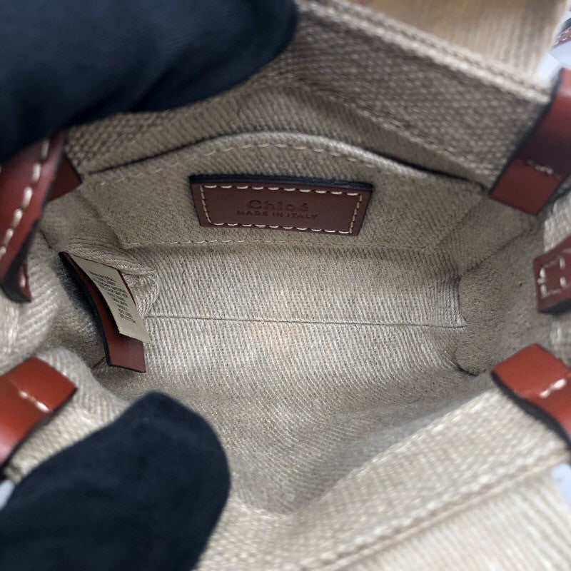 クロエ Chloe ウッディナノ キャンバス レディース ショルダーバッグ