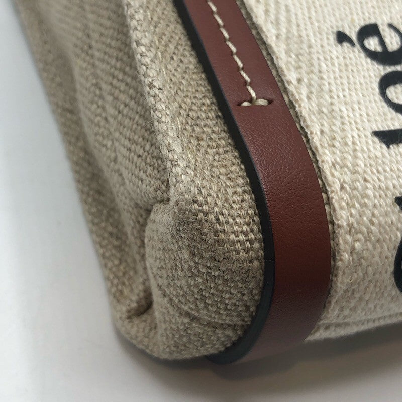 クロエ Chloe ウッディナノ キャンバス レディース ショルダーバッグ