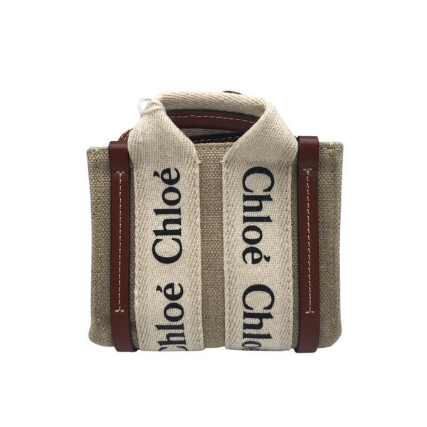 クロエ Chloe ウッディナノ キャンバス レディース ショルダーバッグ
