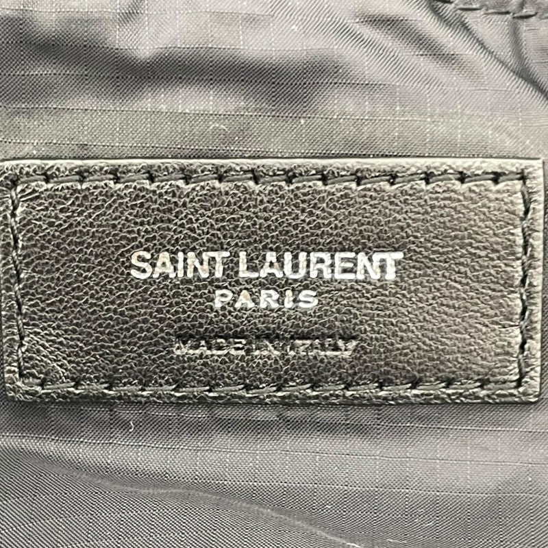 サンローラン SAINT LAURENT 2WAY ナイロン バックパック ボディバッグ 524903 ブラック×SV金具 ナイロン/レザー ユニセックス リュック・デイパック