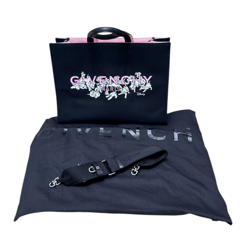 ジバンシィ GIVENCHY Gトートミディアムディズニーコラボ ブラック キャンバス レディース トートバッグ