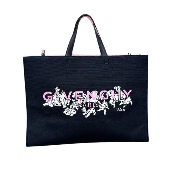 ジバンシィ GIVENCHY Gトートミディアムディズニーコラボ ブラック キャンバス レディース トートバッグ