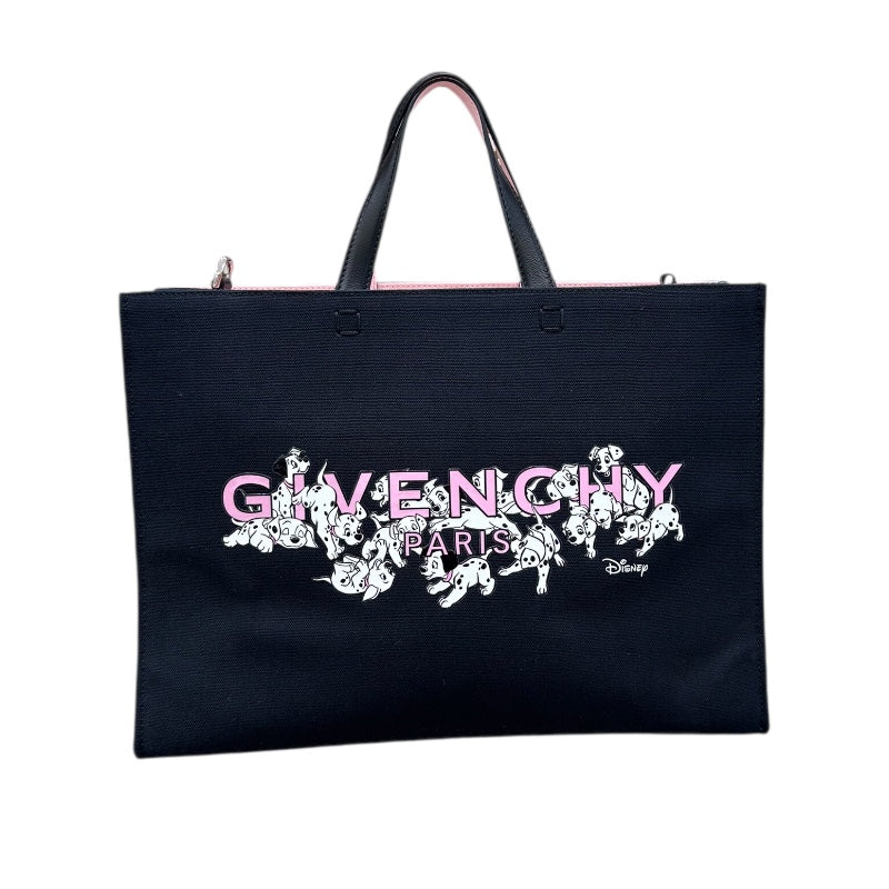 ジバンシィ GIVENCHY Gトートミディアムディズニーコラボ ブラック キャンバス レディース トートバッグ