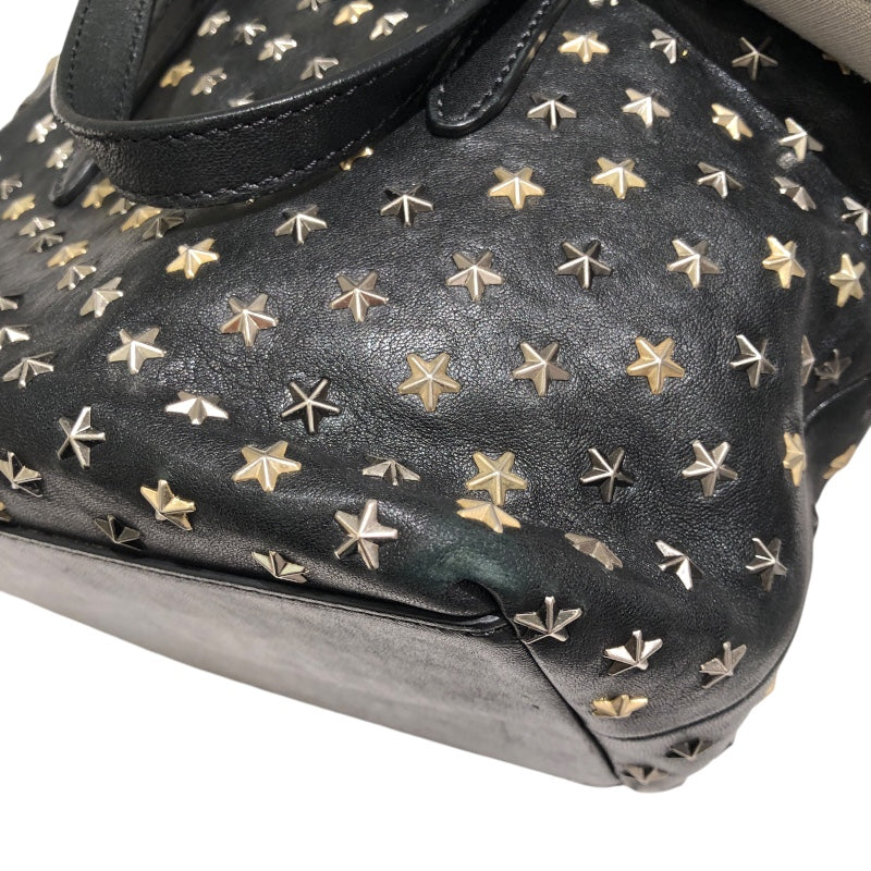 ジミーチュウ JIMMY CHOO ミニサラ ブラック スタッズ・レザー レディース ハンドバッグ