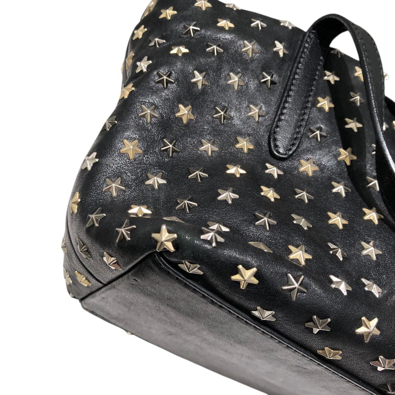 ジミーチュウ JIMMY CHOO ミニサラ ブラック スタッズ・レザー レディース ハンドバッグ
