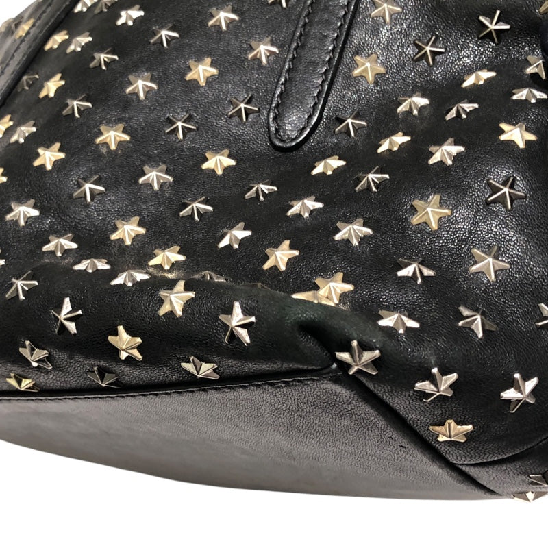 ジミーチュウ JIMMY CHOO ミニサラ ブラック スタッズ・レザー レディース ハンドバッグ