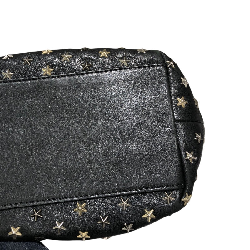 ジミーチュウ JIMMY CHOO ミニサラ ブラック スタッズ・レザー レディース ハンドバッグ