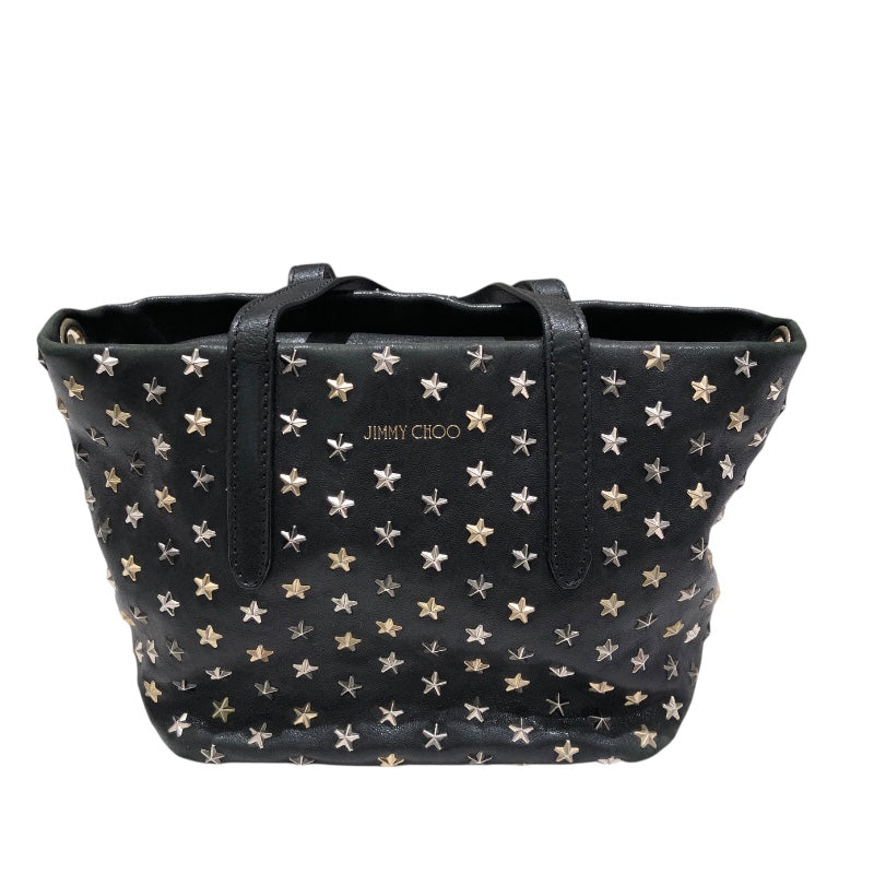 ジミーチュウ JIMMY CHOO ミニサラ ブラック スタッズ・レザー レディース ハンドバッグ