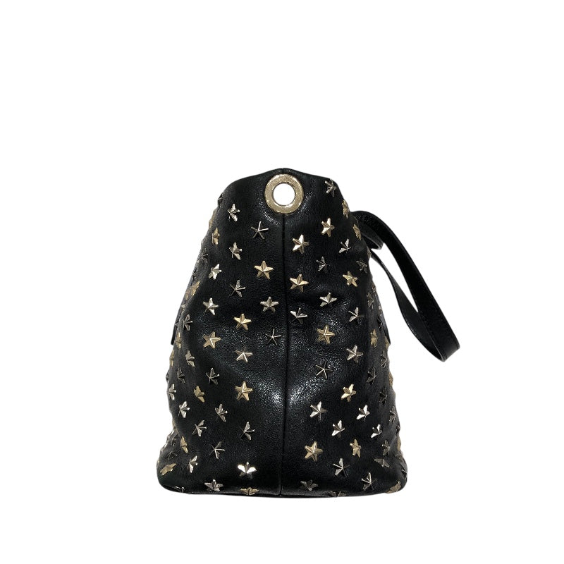 ジミーチュウ JIMMY CHOO ミニサラ ブラック スタッズ・レザー レディース ハンドバッグ