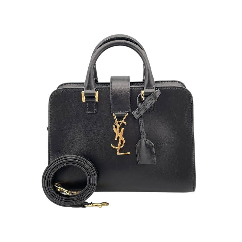 サンローラン SAINT LAURENT ベイビーカバス  472466 ブラック レザー レディース ショルダーバッグ