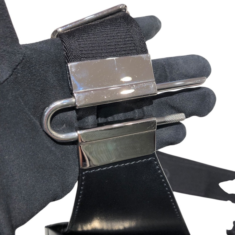 ジバンシィ GIVENCHY アンティゴナU　ショルダーバッグ ブラック・シルバー金具 レザー レザー ユニセックス ショルダーバッグ