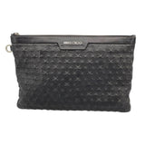 ジミーチュウ JIMMY CHOO スタークラッチバッグ ブラック レザー メンズ クラッチバッグ