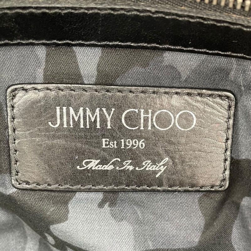 ジミーチュウ JIMMY CHOO スタークラッチバッグ ブラック レザー メンズ クラッチバッグ
