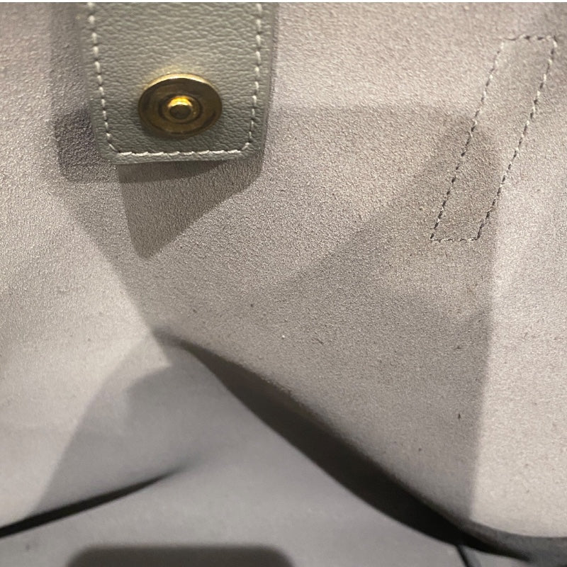 サンローラン SAINT LAURENT トイショッピングトート 600307 グレー レザー ユニセックス トートバッグ