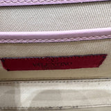 ヴァレンティノ VALENTINO ロックスタッズ ショルダーバッグ ピンク レザー SV金具 レディース ショルダーバッグ