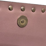 ヴァレンティノ VALENTINO ロックスタッズ ショルダーバッグ ピンク レザー SV金具 レディース ショルダーバッグ
