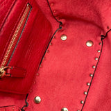 ヴァレンティノ VALENTINO ロックスタッズ ショルダーバッグ ピンク レザー SV金具 レディース ショルダーバッグ