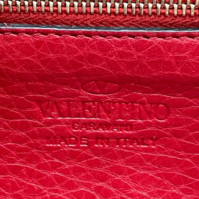 ヴァレンティノ VALENTINO ロックスタッズ ショルダーバッグ ピンク レザー SV金具 レディース ショルダーバッグ