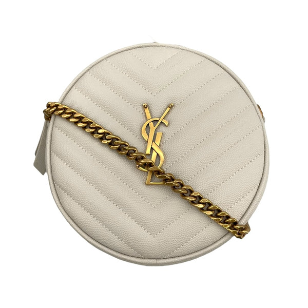 SAINT LAURENT サンローラン ヴィニル ホワイト チェーンバッグ SAINT LAURENT サンローラン チェーンショルダーバッグ ヴィニル