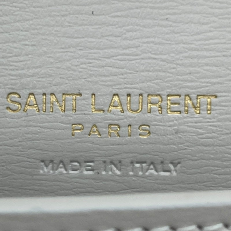 サンローラン SAINT LAURENT フォンショルダー 635095 ホワイト レザー レディース ショルダーバッグ
