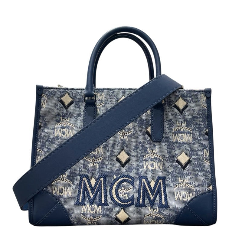 エム・シー・エム MCM ミュンヘントートバッグ MWTBATQ02LU0001 モノグラムジャガード レディース トートバッグ