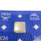 エム・シー・エム MCM クラッチバッグ ブルー レザー メンズ クラッチバッグ