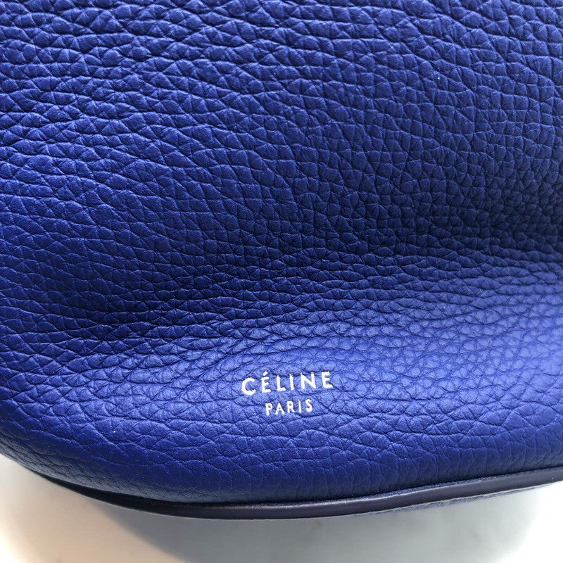 セリーヌ CELINE ビッグバッグ バケット ブルー カーフ レディース ハンドバッグ