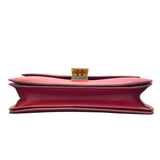 セリーヌ CELINE クラシックボックス レッド ゴールド金具 レザー レディース ショルダーバッグ