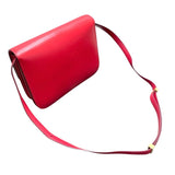 セリーヌ CELINE クラシックボックス レッド ゴールド金具 レザー レディース ショルダーバッグ