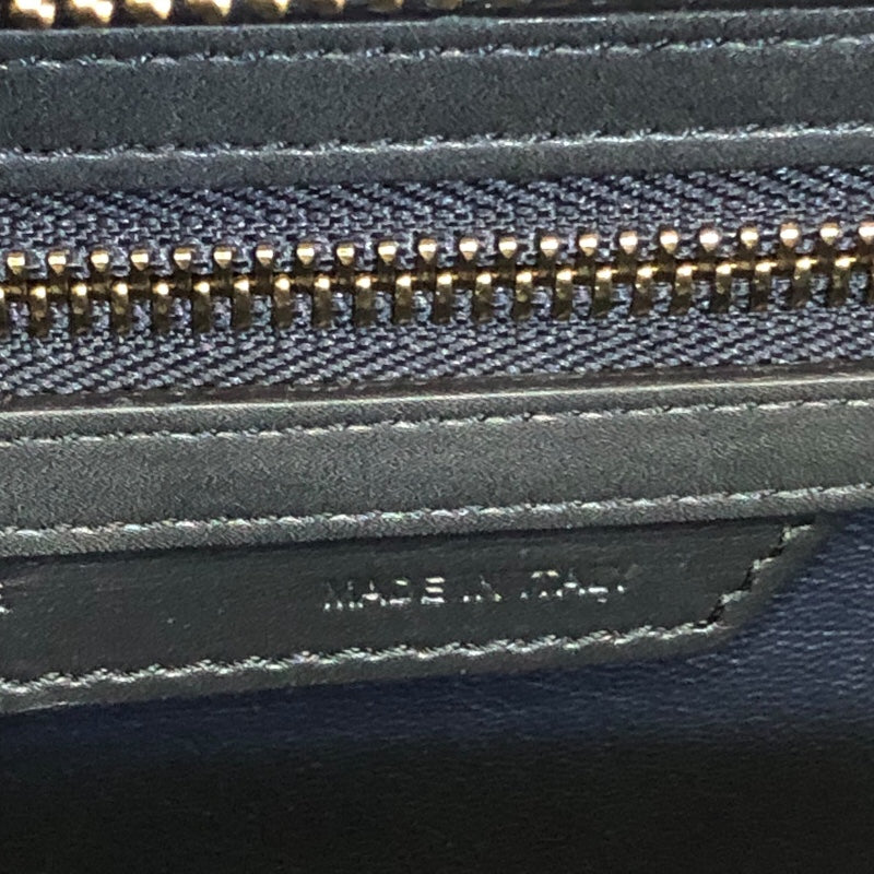 セリーヌ CELINE ラゲージマイクロショッパー 167793 ブルー レザー メンズ ハンドバッグ