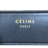 セリーヌ CELINE ラゲージマイクロショッパー 167793 ブルー レザー メンズ ハンドバッグ