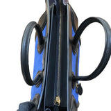 セリーヌ CELINE ラゲージマイクロショッパー 167793 ブルー レザー メンズ ハンドバッグ