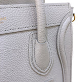 セリーヌ CELINE ラゲージナノショッパー 189243 ホワイト/ゴールド金具 レザー/カーフスキン レディース ショルダーバッグ